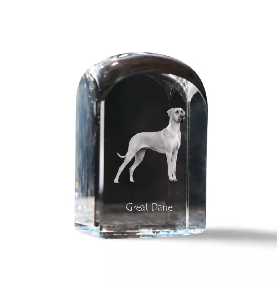 Dog niemiecki kryształ pieczątka z psem Art-Dog