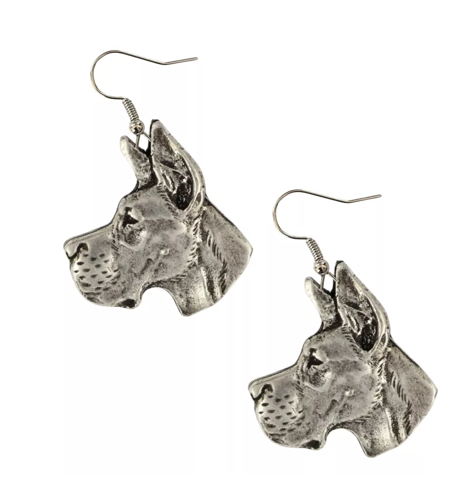 Great Dane I - hanging earrings with dogs, charming jewelry for a dog mom, a gift for a girl from the Art-Dog brand