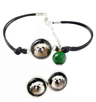 Brüsseler Griffon, Griffon Bruxellois - Schmuckset mit Ihrem Foto, Schmuckstück für Frauen, handgefertigtes Produkt, handgefertigtes Produkt mit Leidenschaft für die Marke Art-Dog.