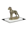 Dogue allemand, Grand danois II - statuette de chien, figurine sur un socle blanc, trophée pour exposition de chiens de la marque Art-Dog