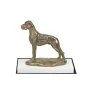Dogue allemand, Grand danois II - statuette de chien, figurine sur un socle blanc, trophée pour exposition de chiens de la marque Art-Dog