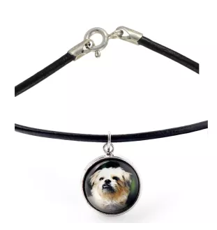 Griffon Bruxellois, Brussels Griffon - necklace in a box, elegant decoration, pendant from the Art-Dog brand