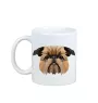 Griffon Bruxellois, Brussels Griffon - cup with a geometric dog image and the inscription Art-Dog