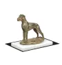 Great Dane II - dog figurine, statue on white marble, trophy for Art-Dog dog show exhibition