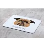 Brüsseler Griffon, Griffon Bruxellois - geometrisches Mauspad mit Bild und Aufschrift von Art-Dog