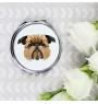Griffon Bruxellois, Brussels Griffon - mirror with a geometric design and the brand name Art-Dog
