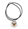 Griffon Bruxellois, Brussels Griffon - necklace with a geometric design and the inscription "Art-Dog"