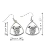 Griffon Bruxellois, Brussels Griffon - dog earrings, hanging earrings with a picture, personalized jewelry with Art-Dog brand print