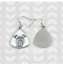 Griffon bruxellois - boucles d'oreilles avec chien, boucles d'oreilles pendantes avec photo, bijoux personnalisés avec impression de la marque Art-Dog