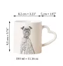 Brüsseler Griffon, Griffon Bruxellois - Tasse mit Hund, entzückende Tasse mit herzförmigem Henkel, universelles Geschenk der Marke Art-Dog