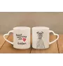 Brüsseler Griffon, Griffon Bruxellois - Tasse mit Hund, entzückende Tasse mit herzförmigem Henkel, universelles Geschenk der Marke Art-Dog