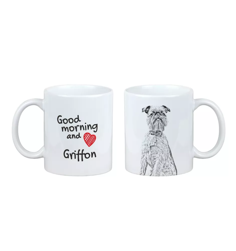 Gryfonik brukselski kubek z psem good morning Art-Dog