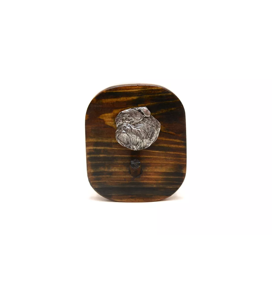 Griffon bruxellois I - porte-clés, porte-clés avec chien pour les médailles, crochet pour les clés de la marque Art-Dog