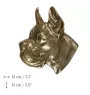 Dog niemiecki II plakietka z zimnego brązu Art-Dog
