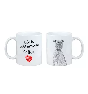 Griffon bruxellois - tasse avec chien, tasse avec photo, cadeau personnalisé de la marque Art-Dog