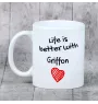 Griffon bruxellois - tasse avec chien, tasse avec photo, cadeau personnalisé de la marque Art-Dog