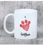 Griffon Bruxellois, Brussels Griffon - cup with a dog, cute cup with graphics, a gift with your photo from the Art-Dog brand