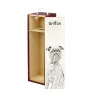 Griffon Bruxellois, Brussels Griffon - wine box with a dog, alcohol box with graphics, personalized gift box from the Art-Dog brand