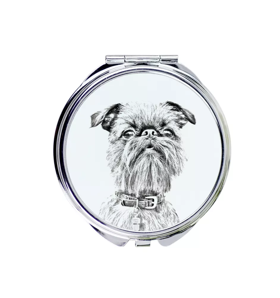 Gryfonik brukselski lusterko ze zdjęciem psa Art-Dog