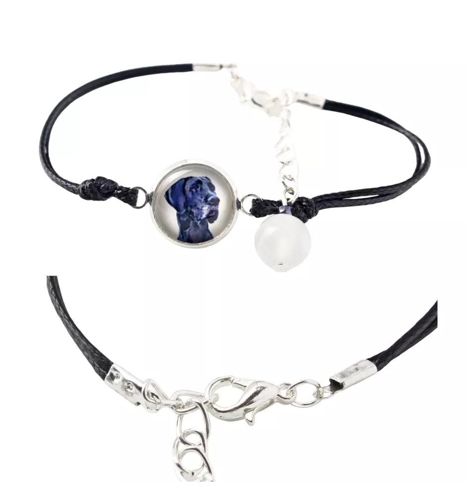 Dogue allemand, Grand danois - bracelet dans une boîte avec votre photo, bijoux féminins, cadeau parfait de la marque Art-Dog