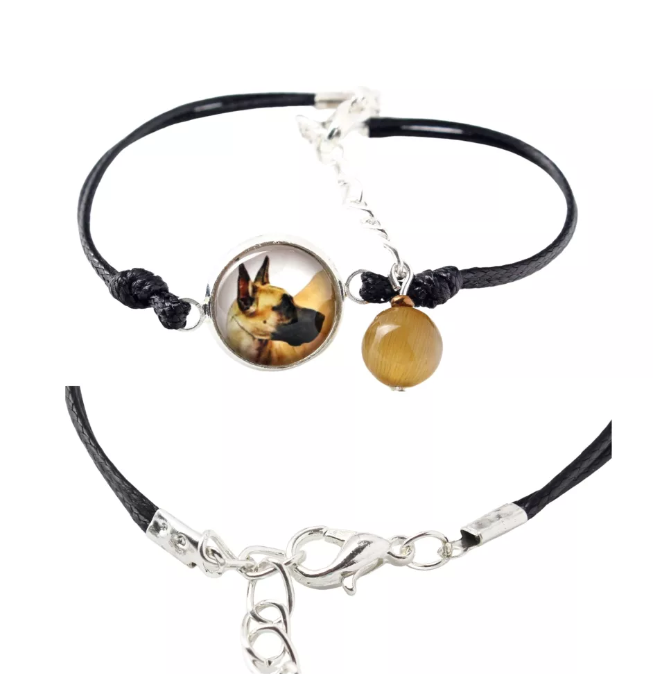 Deutsche Dogge, Ulmer Dogge, Große Dogge I - Armband in einer Schachtel mit Ihrem Foto, femininer Schmuck, ein ausgezeichnetes Geschenk der Marke Art-Dog.