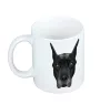 Deutsche Dogge, Ulmer Dogge, Große Dogge - Becher mit einem Bild und dem Schriftzug geometrischer Hund Art-Dog