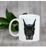 Deutsche Dogge, Ulmer Dogge, Große Dogge - Becher mit einem Bild und dem Schriftzug geometrischer Hund Art-Dog