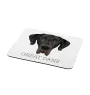 Dogue allemand, Grand danois I - tapis de souris géométrique avec photo et inscription Art-Dog