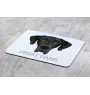 Dogue allemand, Grand danois I - tapis de souris géométrique avec photo et inscription Art-Dog