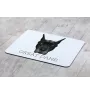 Great Dane - geometric mouse pad with a picture and text by Art-Dog