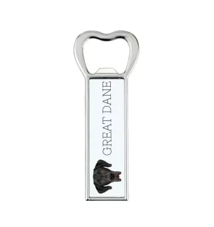 Great Dane I - bottle opener with a picture and inscription for beer by Art-Dog