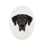 Great Dane I - a plate with a geometric design and the brand name Art-Dog