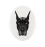 Dogue allemand, Grand danois - une plaque avec une photo et un motif géométrique de la marque Art-Dog