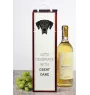 Dogue allemand, Grand danois I - une boîte géométrique avec une photo et un texte pour le vin de la marque Art-Dog