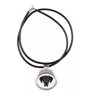 Dogue allemand, Grand danois I - collier avec une photo et un motif géométrique de la marque Art-Dog