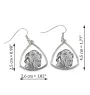 Dogue allemand, Grand danois I - boucles d'oreilles avec chien, boucles d'oreilles pendantes avec photo, bijoux personnalisés avec impression de la marque Art-Dog