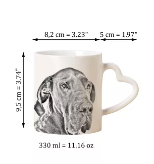 Dog niemiecki I kubek z psem good morning serce Art-Dog
