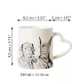 Deutsche Dogge, Ulmer Dogge, Große Dogge - Tasse mit Hund, entzückende Tasse mit herzförmigem Henkel, universelles Geschenk der Marke Art-Dog