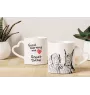 Deutsche Dogge, Ulmer Dogge, Große Dogge - Tasse mit Hund, entzückende Tasse mit herzförmigem Henkel, universelles Geschenk der Marke Art-Dog