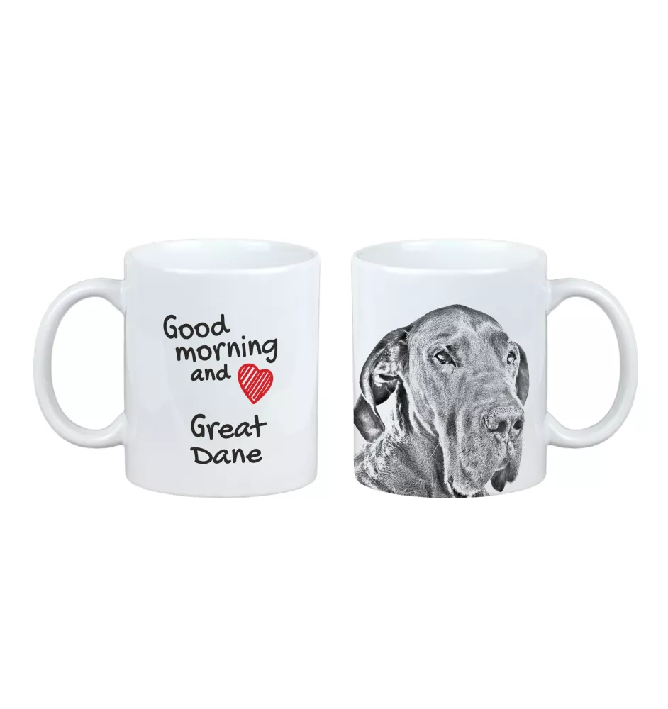 Deutsche Dogge, Ulmer Dogge, Große Dogge I - Tasse mit Hund, Tasse mit Bild, personalisiertes Geschenk der Marke Art-Dog