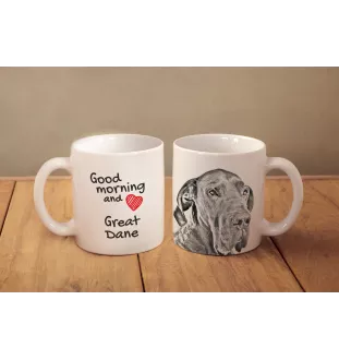 Deutsche Dogge, Ulmer Dogge, Große Dogge I - Tasse mit Hund, Tasse mit Bild, personalisiertes Geschenk der Marke Art-Dog