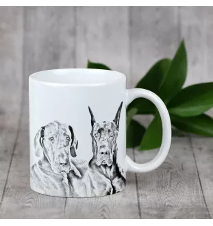 Dog niemiecki kubek z psem good morning Art-Dog