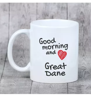 Dog niemiecki kubek z psem good morning Art-Dog
