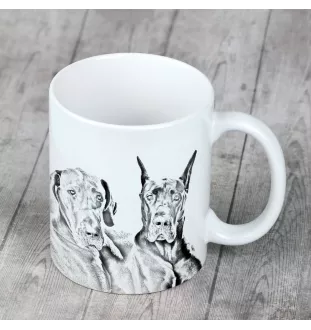 Dogue allemand, Grand danois - tasse avec chien, tasse avec photo, cadeau personnalisé de la marque Art-Dog