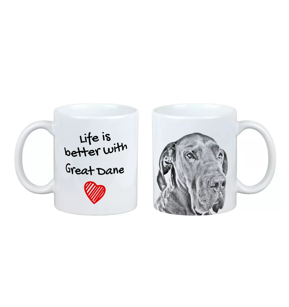 Great Dane I - cup with a dog, cup with a photo, personalized gift from the Art-Dog brand