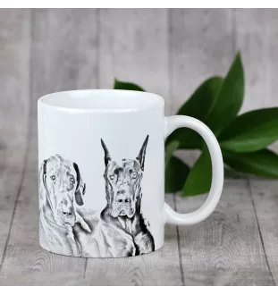 Great Dane - cup with a dog, cup with a photo, personalized gift from the Art-Dog brand