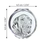 Dogue allemand, Grand danois I - miroir de poche avec chien, miroir personnalisé pour sac à main, miroir compact avec impression de la marque Art-Dog