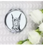Dogue allemand, Grand danois - miroir de poche avec chien, miroir personnalisé pour sac à main, miroir compact avec impression de la marque Art-Dog