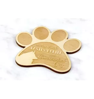 Groenendael Belgischer Schäferhund - Tasse Untersetzer, graviert Untersetzer mit Hund, Geschenk für Hundeliebhaber von Art-Dog Marke