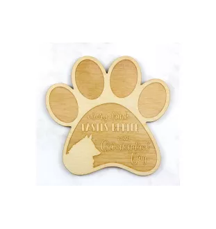 Groenendael Owczarek belgijski podkładka pod kubek ze sklejki Art-Dog